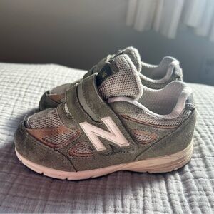 New Balance Kids' Green/Gray Sneakers